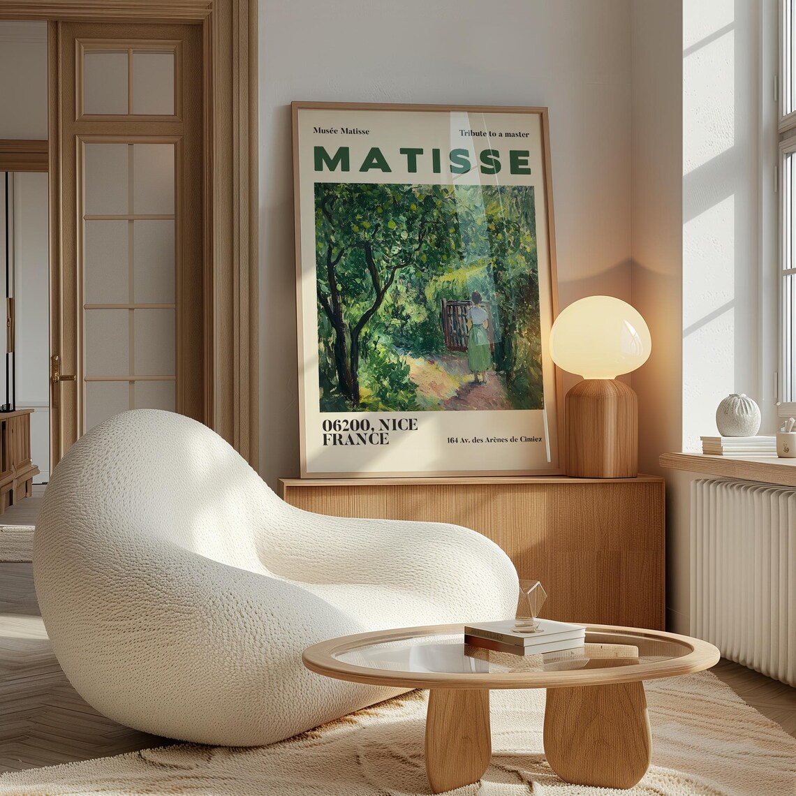 Matisse Nice France Garden Painting Museum Exhibition Poster - Image 2