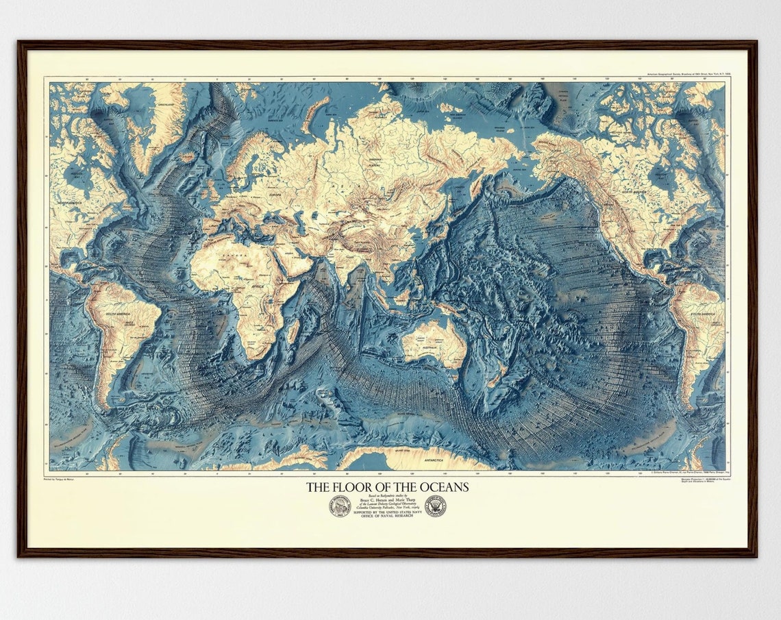 Ocean Floor - Modern Beach Art Print