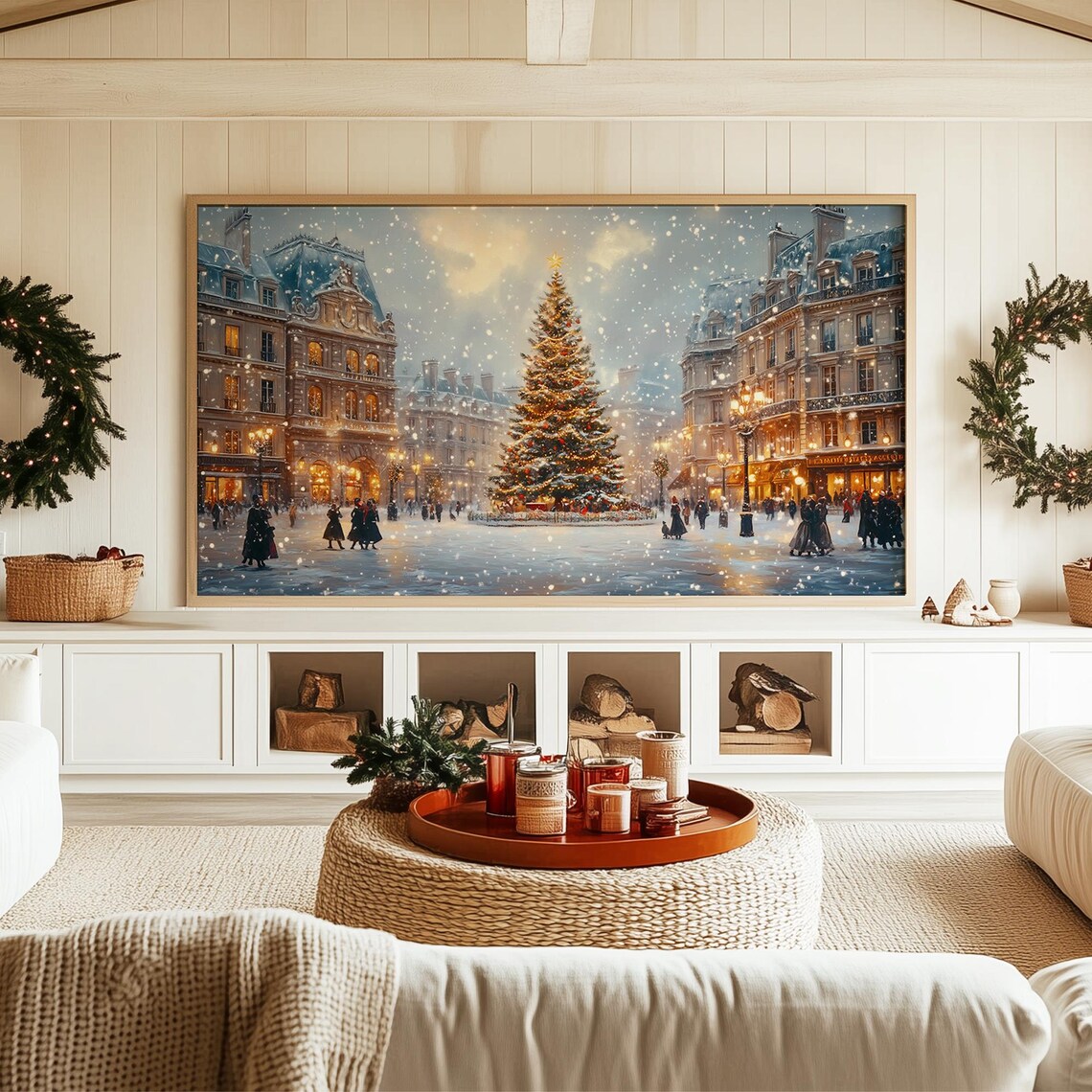 Christmas In London Vintage Holiday Art Print - Image 3