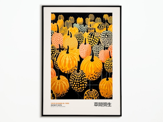 Yayoi Kusama Exhibition Poster, Artist Print