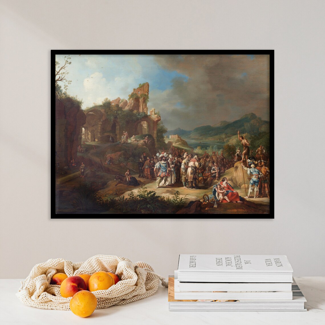 Bartholomeus Breenbergh Preaching Of John Baptist 1634 Poster