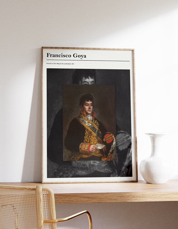 Francisco Goya Spanish Nobleman Portrait 1815 Classic Art Poster