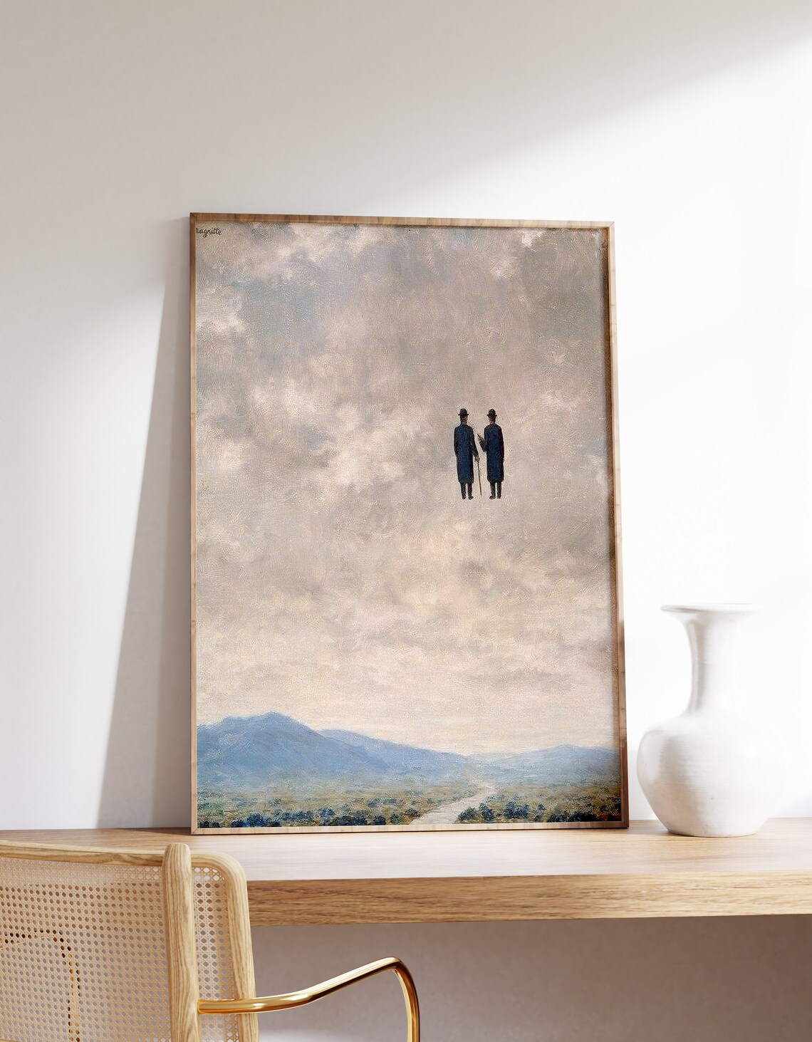 The Art Of Conversation 1963, Magritte Vintage Poster
