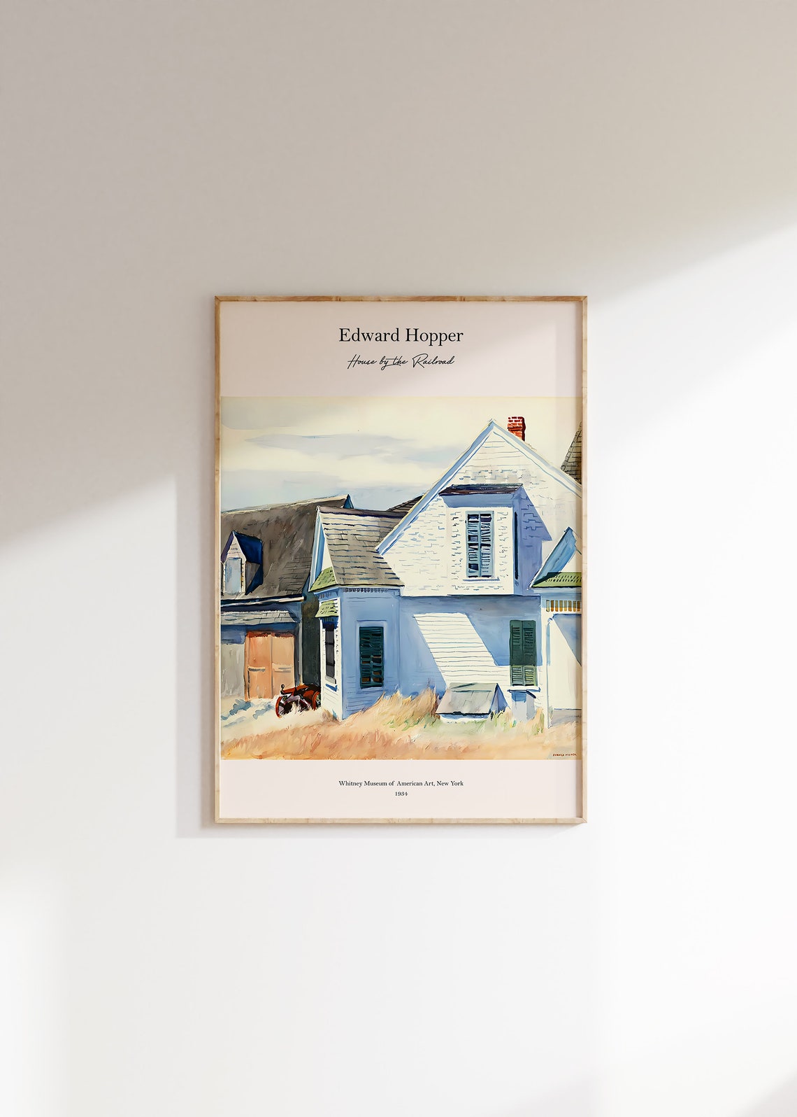 Edward Hopper House by the Railroad 1934 Classic Scene Poster
