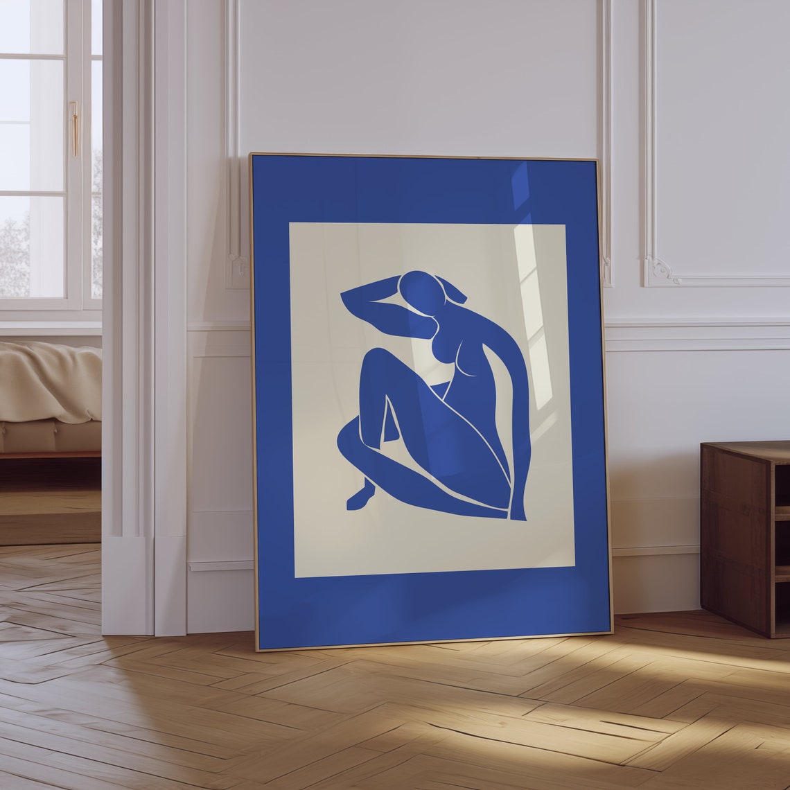 Henri Matisse Nu Blue Reclining Nude Cut Out Abstract Art Poster