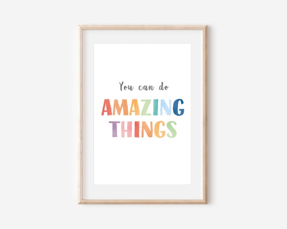Positive Classroom Growth Mindset Art Print