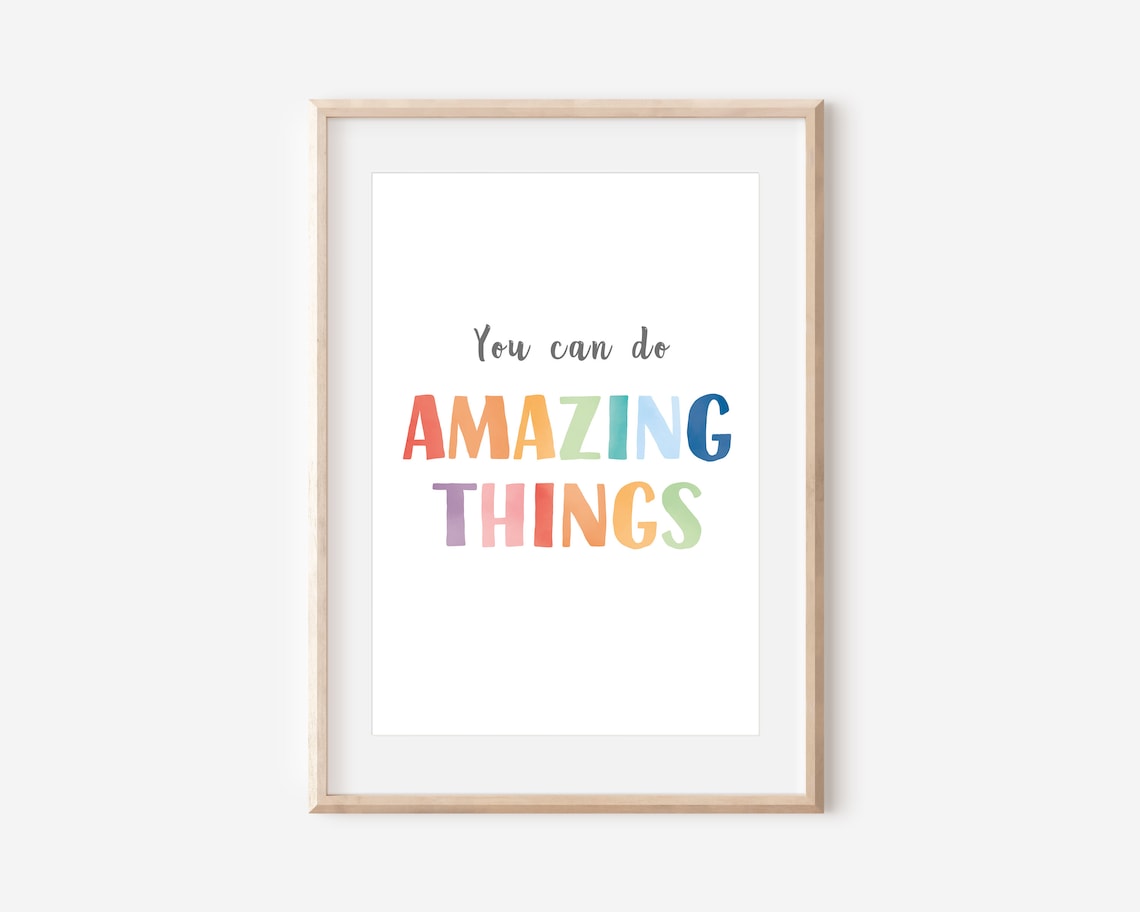 Positive Classroom Growth Mindset Art Print