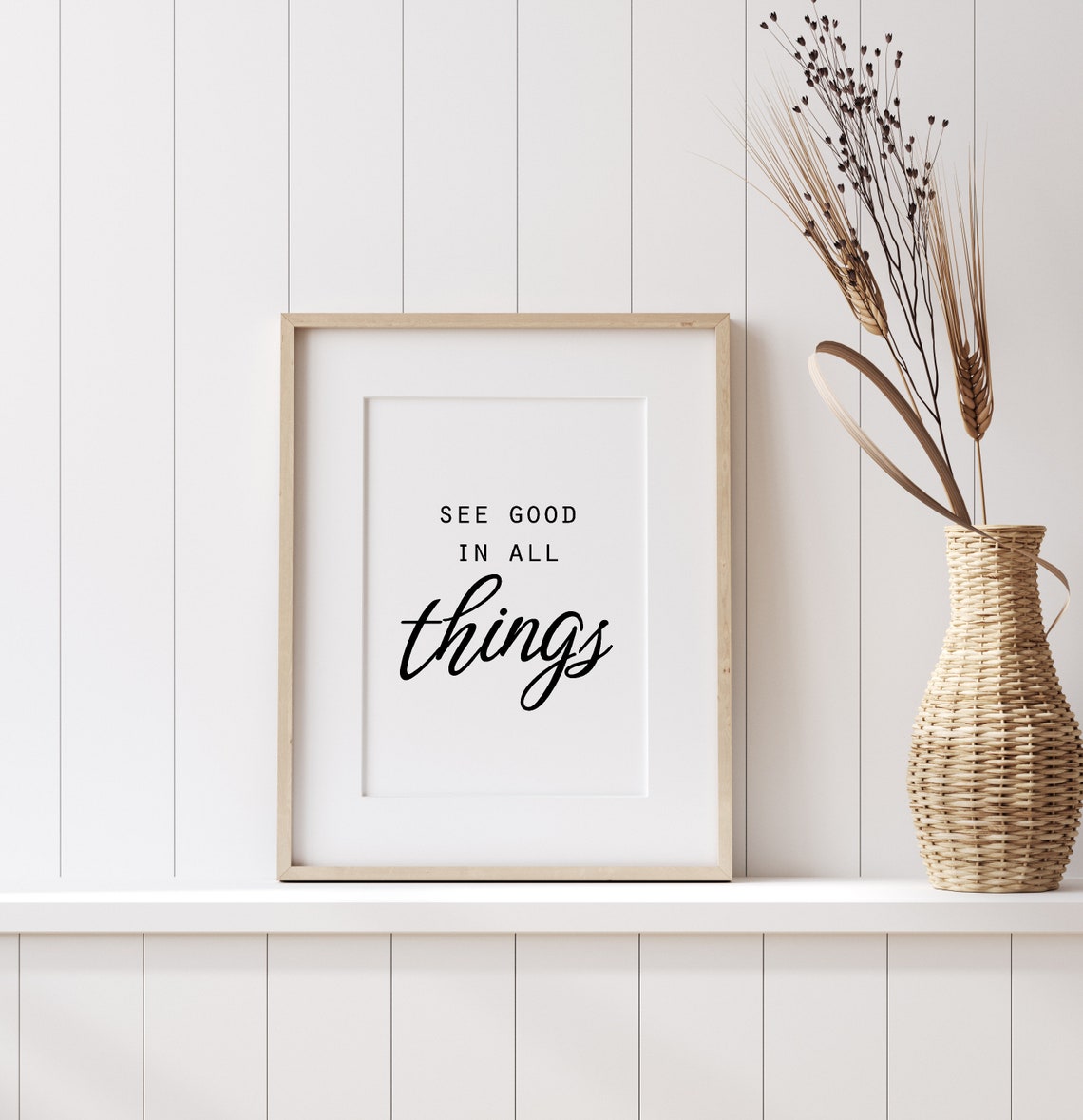 See Good In All Things Positive Typography Minimalist Poster - Image 3