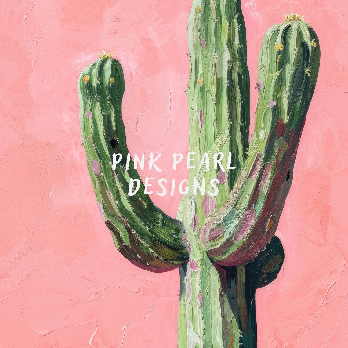 Cactus Girly Vintage Western Pink Poster - Image 6