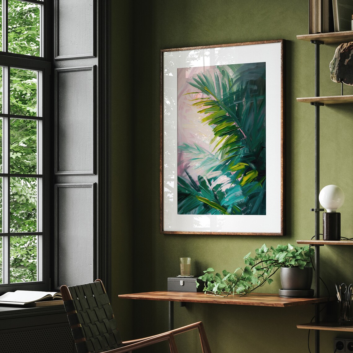 Palm Tree Botanical Art Print, Preppy Tropical Decor - Image 5
