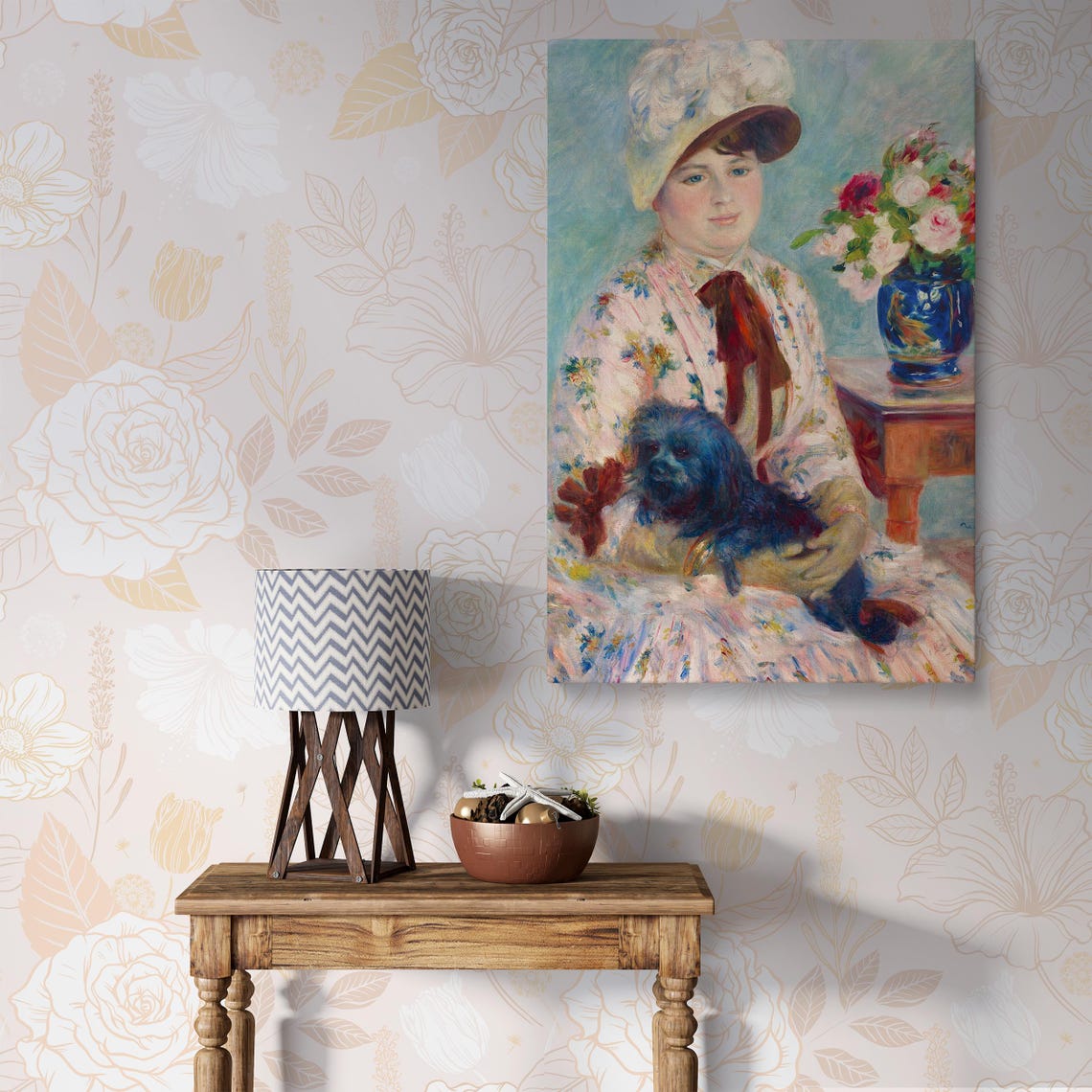 Pierre Auguste Renoir Mlle Charlotte Berthier Wall Art Impressionist Portrait Print For Classic Home Or Office Decor - Image 3