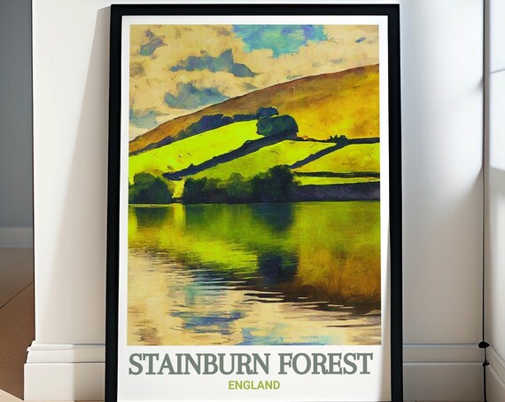 Stainburn Forest Mountain Biking Wall Art Fewston Reservoir Mountain Biking Posters Stainburn Forest Mountain Biking Print