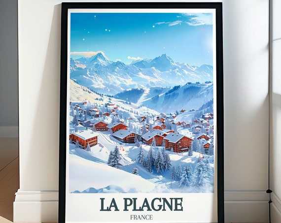 La Plagne Art Ski Resort Wall Art And Gifts Featuring Aime La Plagne Paradiski Ski Area Aime La Plagne Paradiski Ski Area Posters