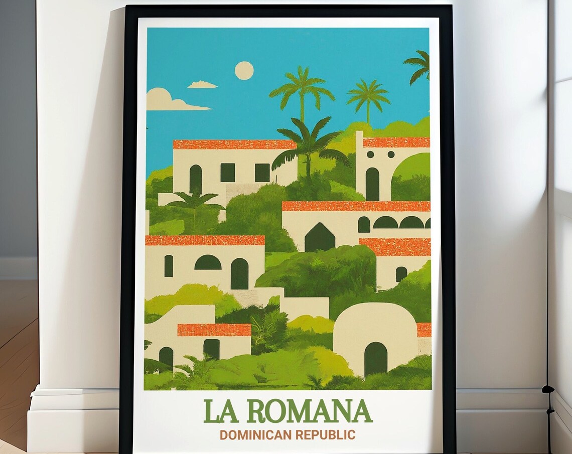 Altos de Chavon Village La Romana Hillside Dominican Republic Poster