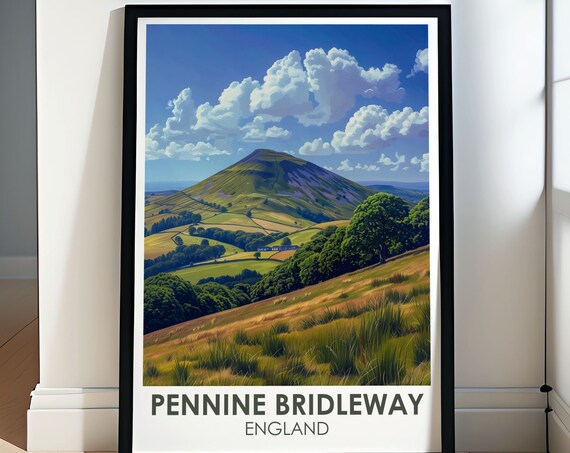 Pennine Bridleway Pendle Hill Rolling Fields England Hills Poster