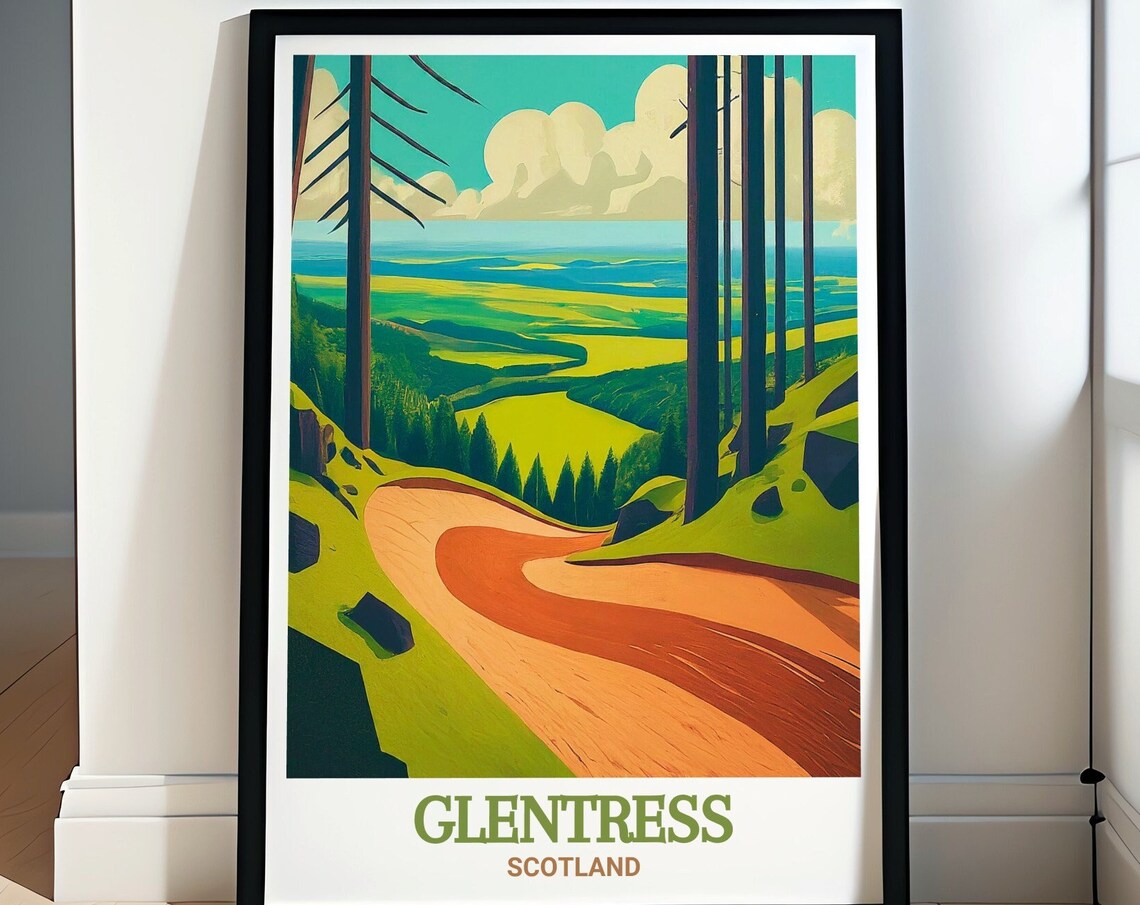 Glentress Mountain Bike Trail Centre Travel Print Glentress Mountain Bike Trails Framed Print Glentress Mountain Bike Trail Centre Art