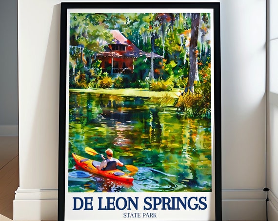 De Leon Springs State Park Art Collection Volusia County Art Lake George State Forest Posters De Leon Springs Art