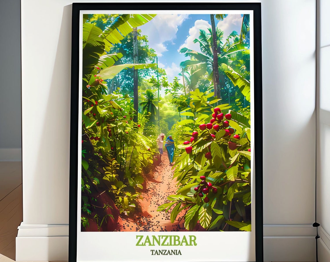 Zanzibar Poster Wall Art Of Tanzanias Spice Farms Spice Farms Art Print Spice Farms Home Decor