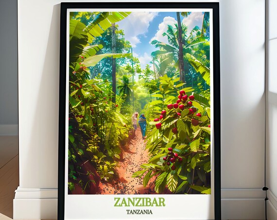 Zanzibar Poster Wall Art Of Tanzanias Spice Farms Spice Farms Art Print Spice Farms Home Decor