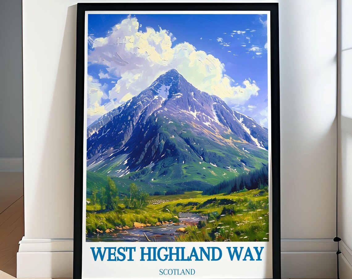 West Highland Way Scotland Mountain Trail Scenic Landscape Poster
