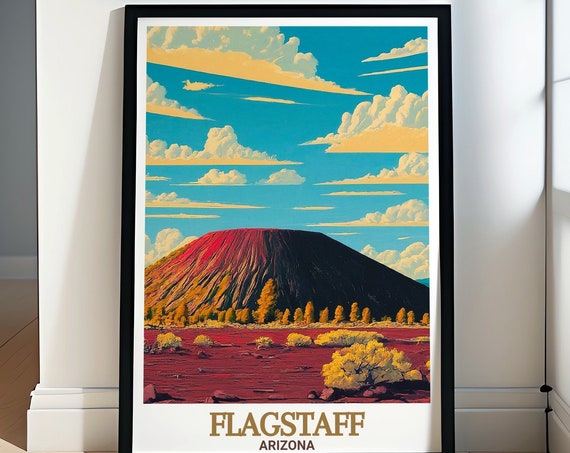 Flagstaff Posters Sunset Crater Volcano National Monument Art Flagstaff Decor And Sunset Crater Volcano National Monument Prints
