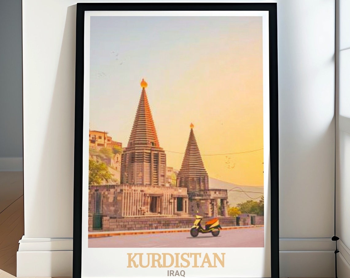 Kurdistan Travel Prints Lalish Temple Decor Kurdistan Travel Art And Posters Of Lalish Temple Kurdistan With Lalish Temple Art Prints