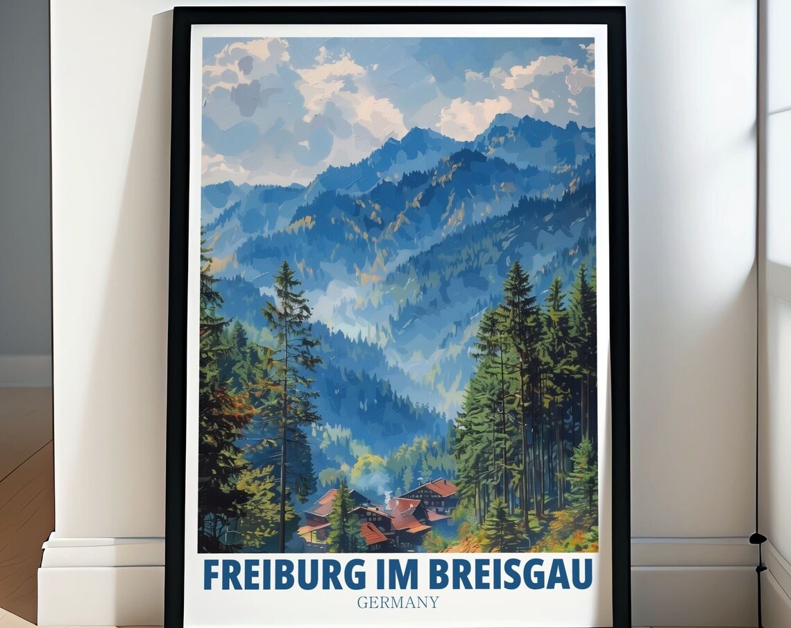 Freiburg Im Breisgau Black Forest Travel Poster