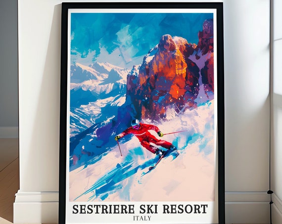 Sestriere Wall Art Collection Sestriere Vialattea Ski Area Wall Art Italian Alps Travel Prints Sestriere Ski Resort Art