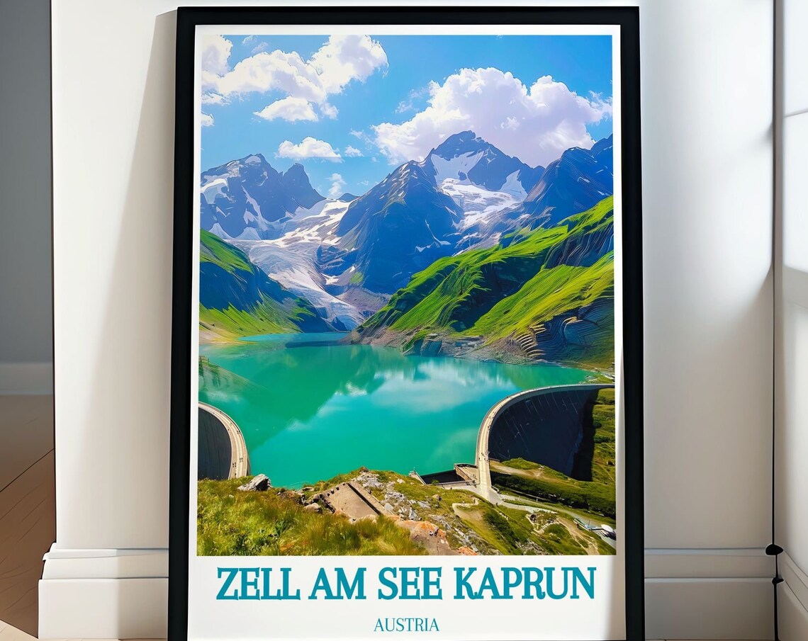Zell Am See Kaprun Turquoise Alpine Reservoir Dam Austria Poster