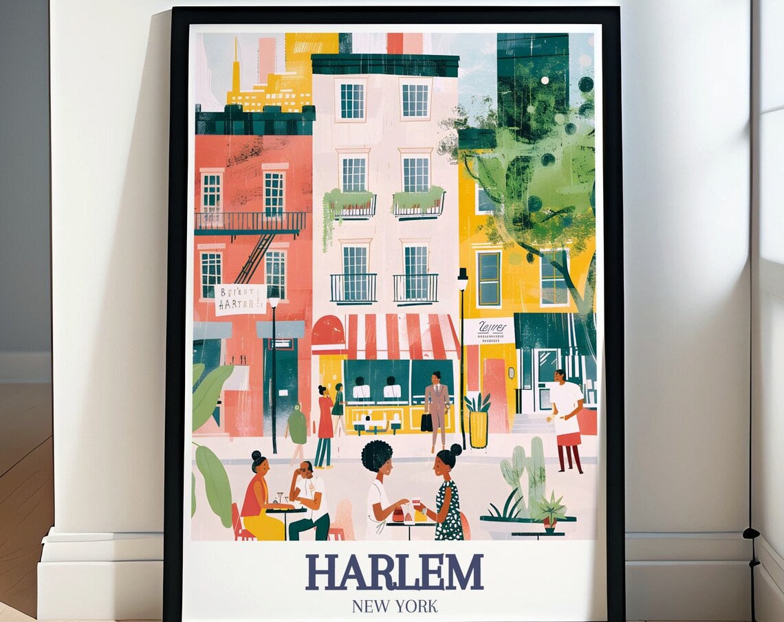 Harlem 125th Street Main Street Travel Poster