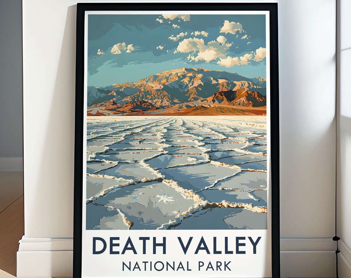 Death Valley National Park Vintage Travel Poster