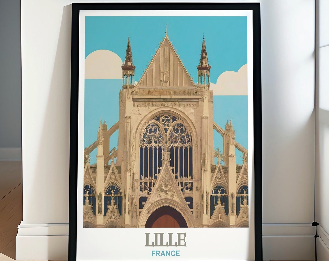 Lille Wall Decor Saint Maurice Church Prints France Travel Art Saint Maurice Church Travel Art Saint Maurice Church Travel Posters