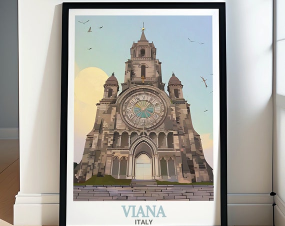 Viana Travel Print Turin Cathedral And Viana Posters Turin Cathedral And Viana Art Prints Turin Cathedral Art For Home Decor
