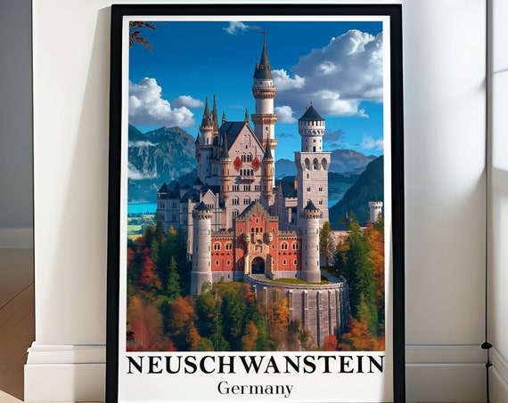 Neuschwanstein Castle Posters Neuschwanstein Castle Art Neuschwanstein Castle Gifts Neuschwanstein Castle Art Poster