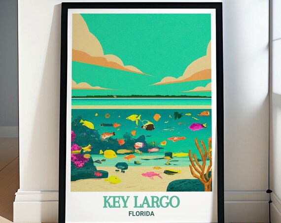 Key Largo Wall Art John Pennekamp Coral Reef State Park Wall Art Key Largo And John Pennekamp Coral Reef Art Key Largo Travel Poster
