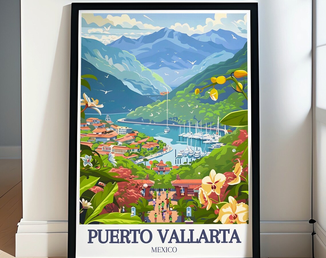 Puerto Vallarta Wall Art Puerto Vallarta Marina Art And Vallarta Botanical Gardens Prints Puerto Vallarta Art And Mexico Wall Decor