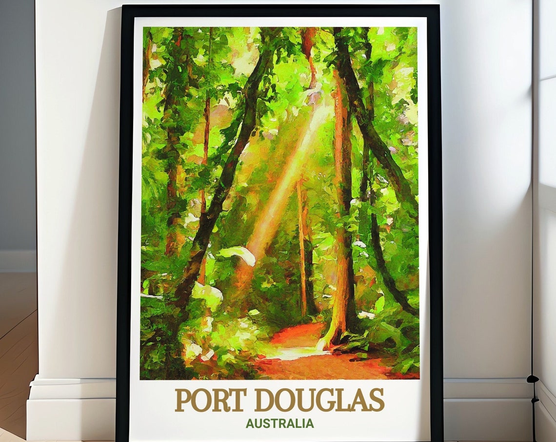 Port Douglas Australia Daintree Forest Sunlit Path View Poster