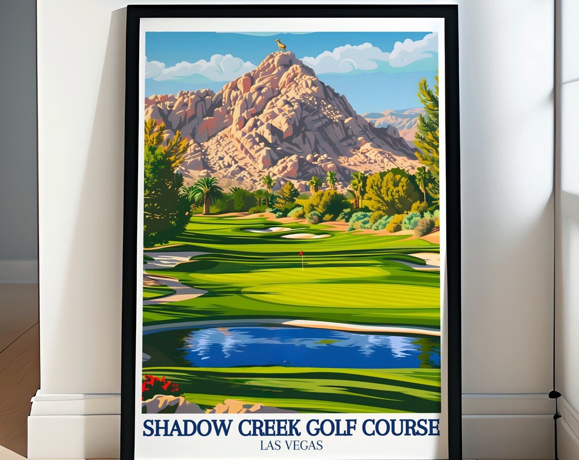 Shadow Creek Golf Course Print Nevada Desert Art Clark County Golf Prints Clark County Golf Prints Scenic Art From Shadow Creek