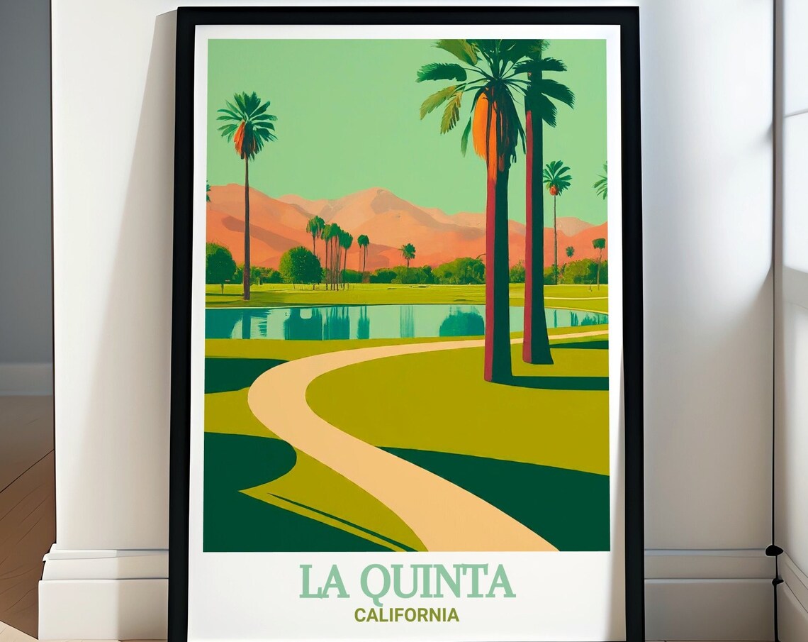 La Quinta Civic Center Park Travel Poster Art Print