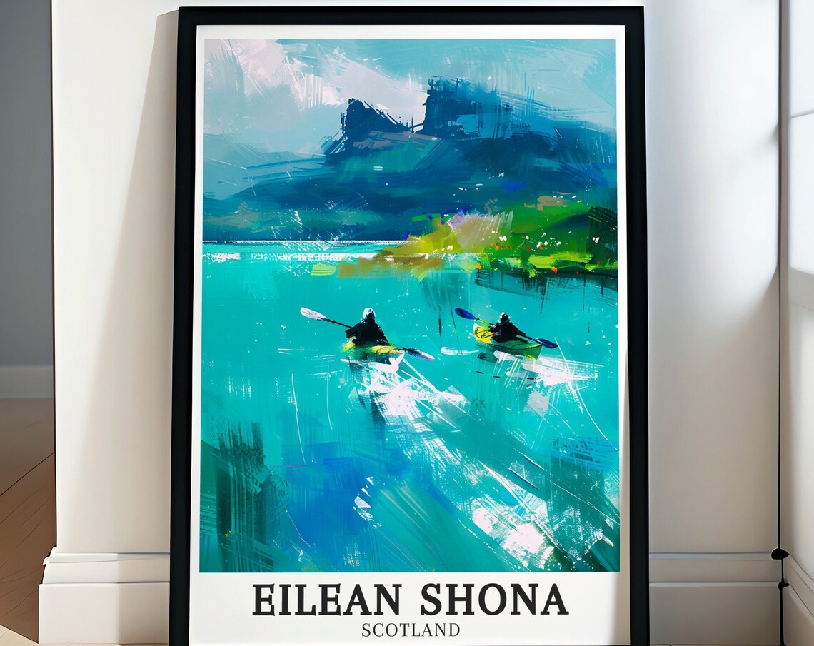 Eilean Shona Scotland Loch Moidart Kayaking Castle Tioram Poster