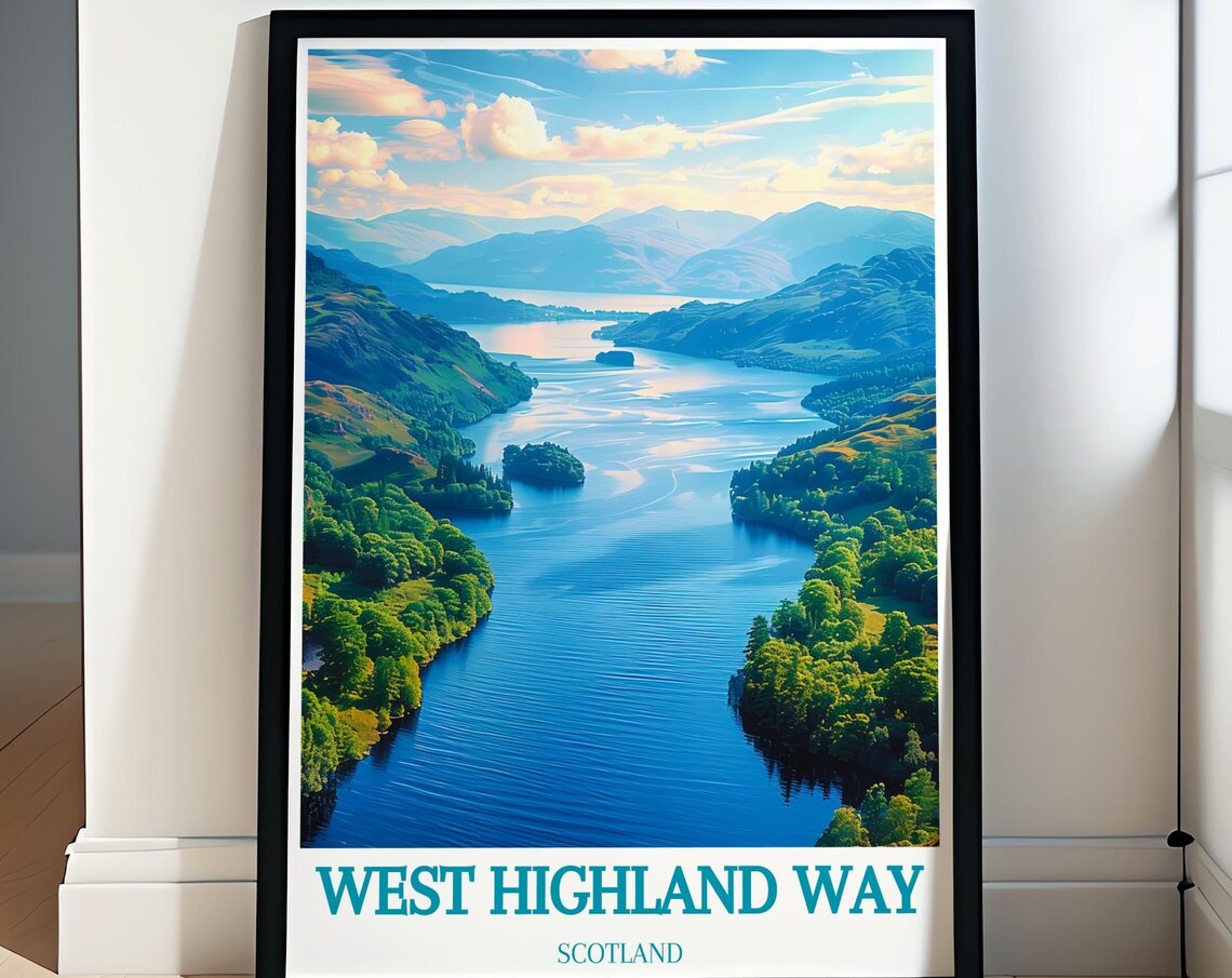 West Highland Way Loch Lomond Islands Sunlit Scotland Poster