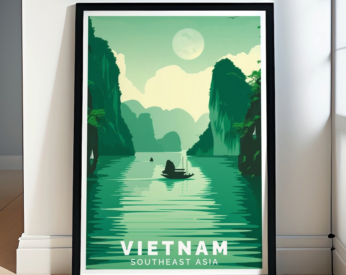 Vietnam Wall Art Ha Long Bay Posters And City Travel Prints Vietnam Wall Art And Ha Long Bay Decor Vietnam Travel Prints Home Decor