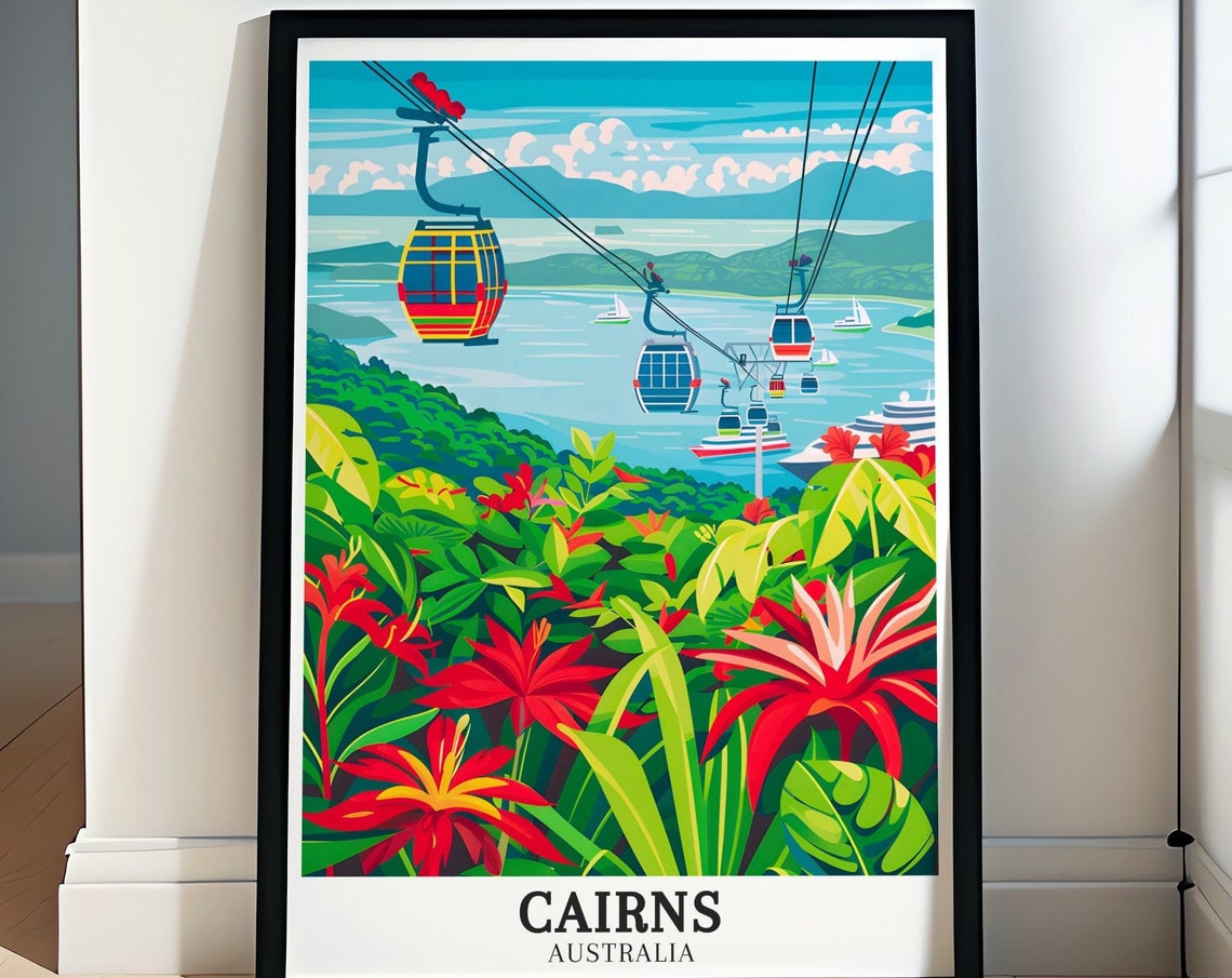 Cairns Australia Tropical Skyrail Rainforest Cableway Poster