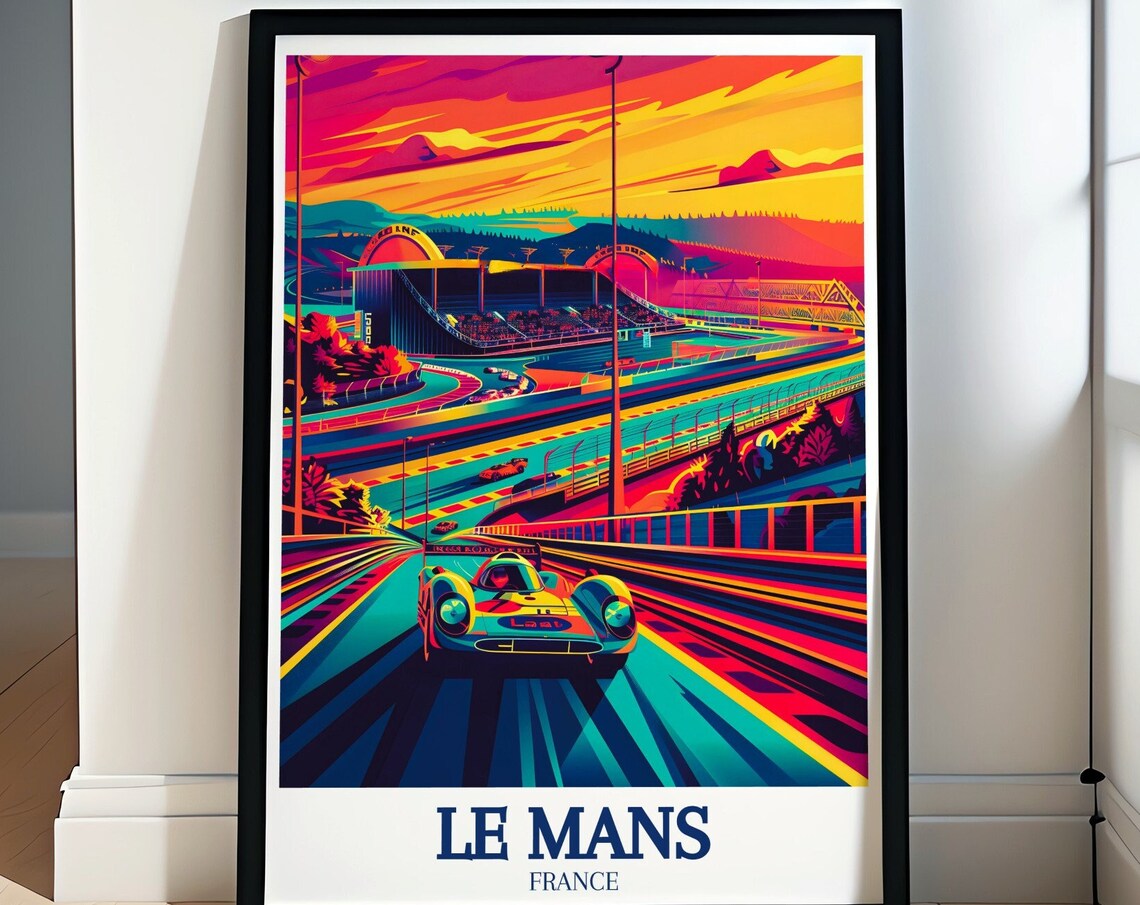 Le Mans Travel Poster, Circuit De La Sarthe