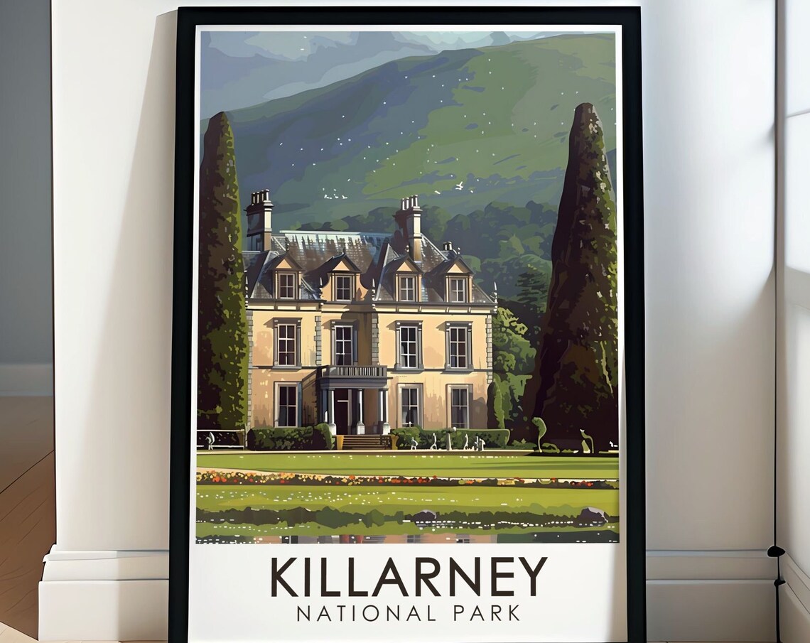 Killarney National Park Muckross House Elegant Gardens Ireland Poster