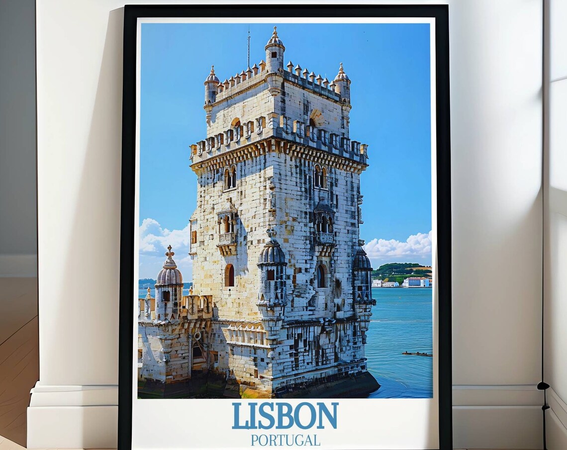 Lisbon Portugal Belem Tower Historic Landmark On The River Poster