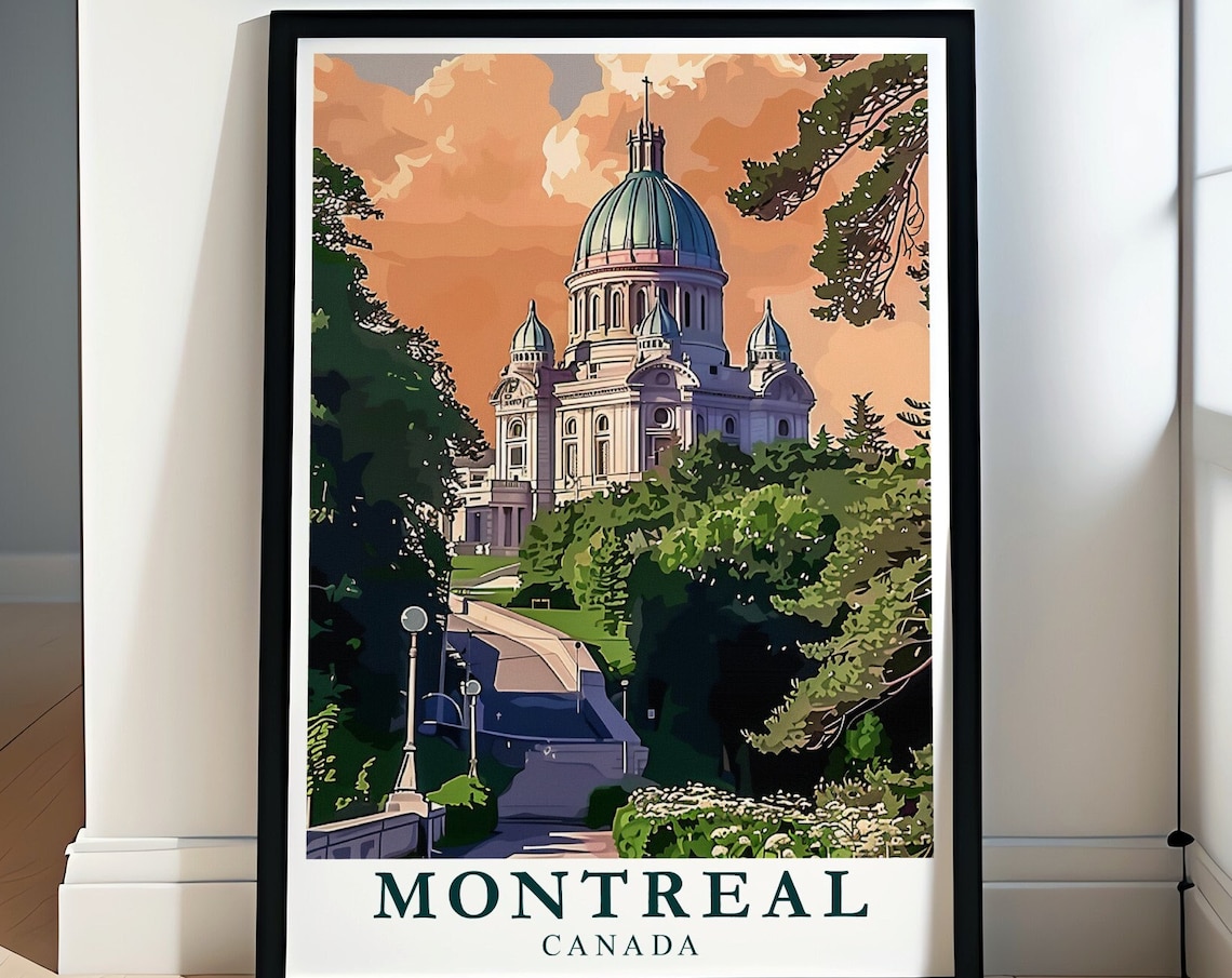 Montreal Saint Joseph's Oratory Travel Poster