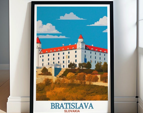 Bratislava Posters Bratislava Castle Posters Bratislava Travel Prints Bratislava Castle Wall Art Bratislava Castle Art Prints