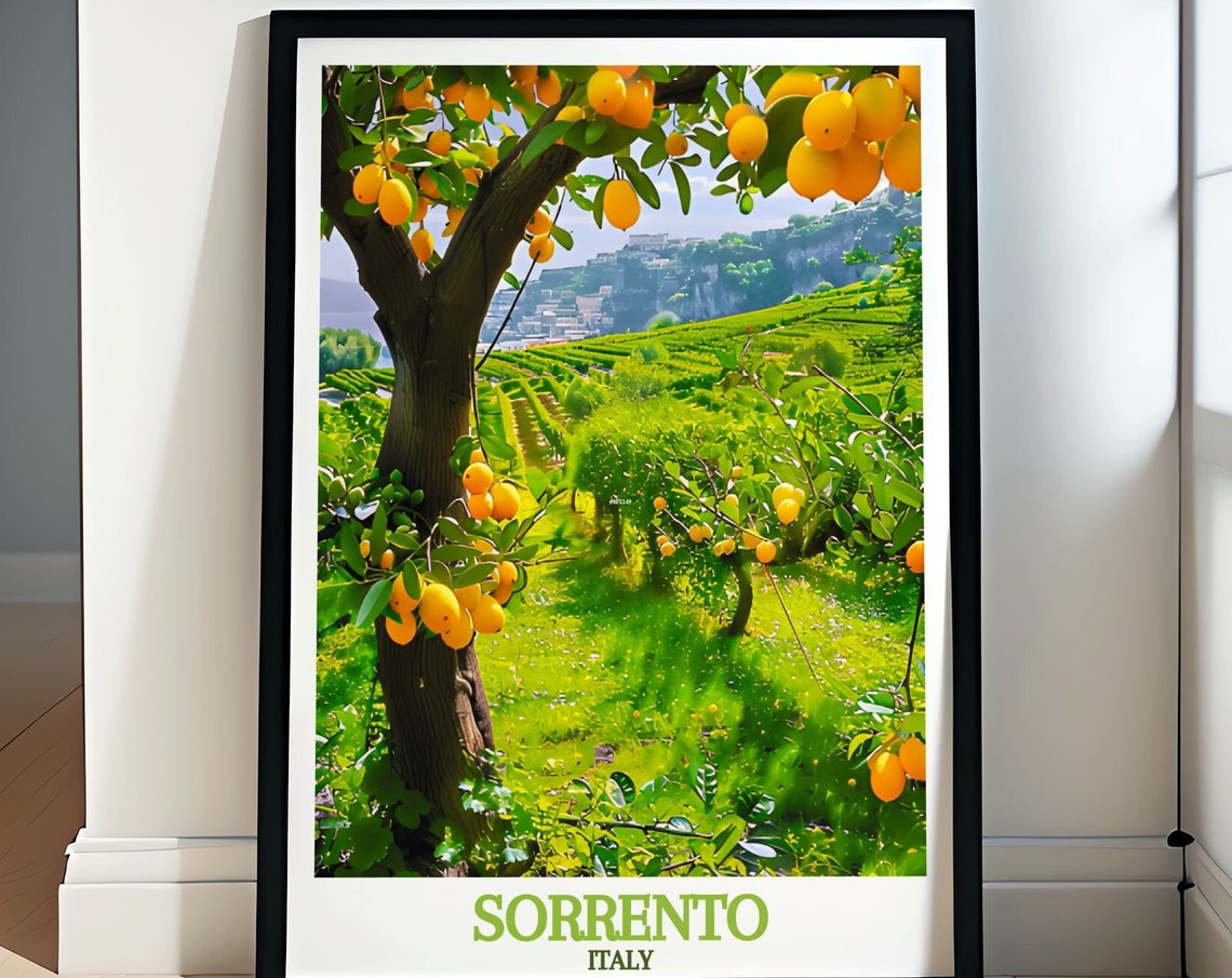 Sorrento Travel Poster Hills Of Sorrento Peninsula Travel Poster Sorrento Art Print Sorrento Wall Art And Travel Prints