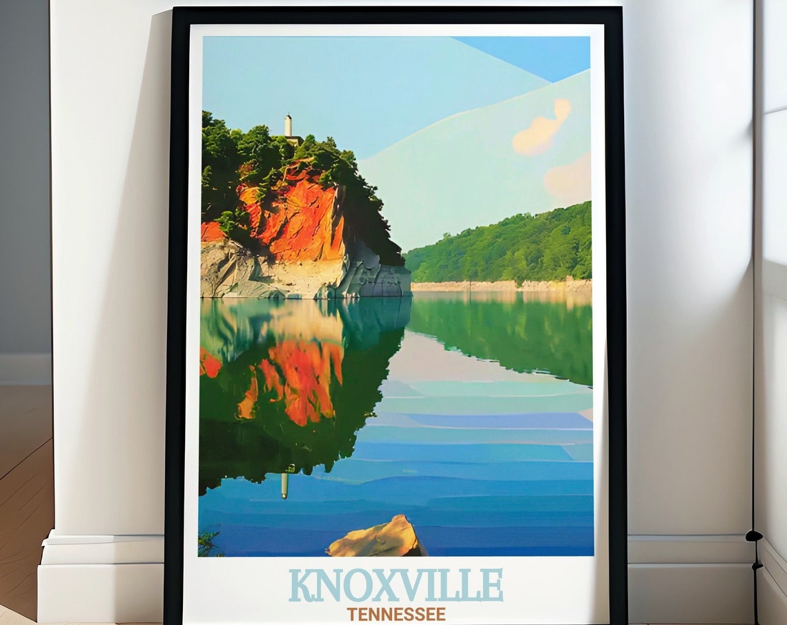 Knoxville Art Prints Ijams Nature Center Travel Poster Ijams Nature Center Wall Art Knoxville Travel Print